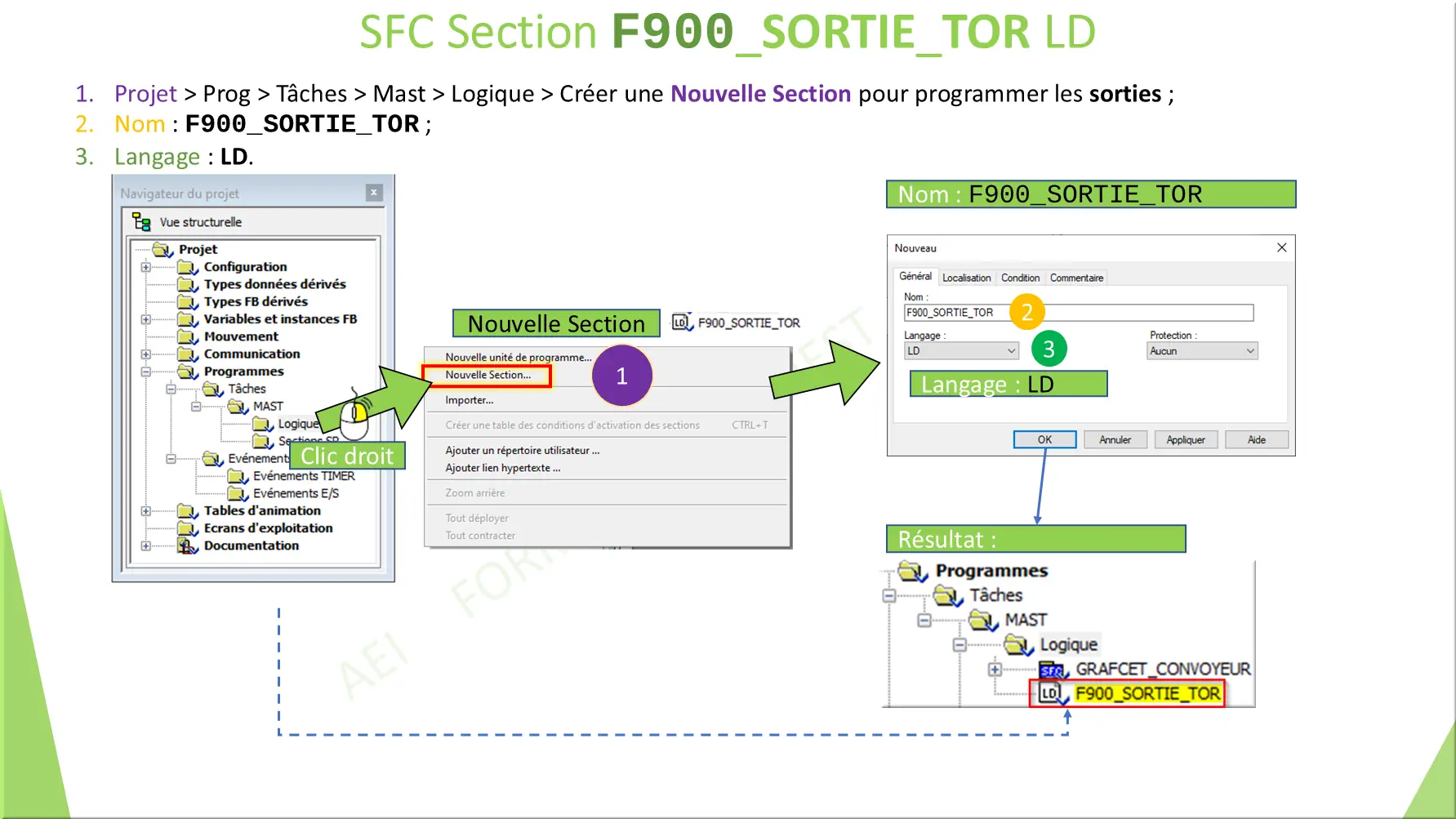 SFC Section F900_SORTIE_TOR LD